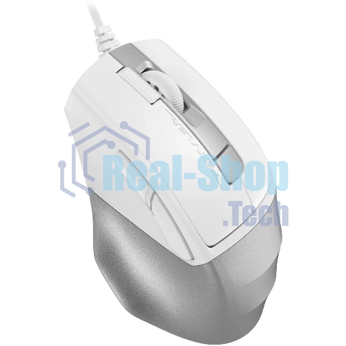 Мышь проводная A4Tech Fstyler FM45S Air белый/серебристый, 2400 dpi, USB, кнопки - 7