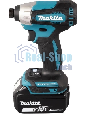 Дрель-шуруповерт Makita DTD157RTJ, 18 В, 5 Ач, 140 Нм, бесщеточный, ударный