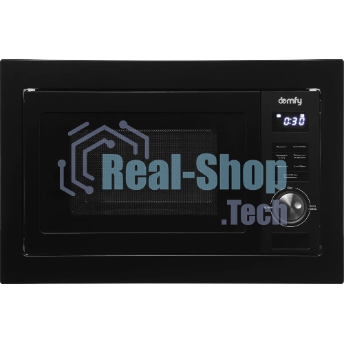 Встраиваемая микроволновая печь Domfy DM2540BW BG черный, 25 л, 900 Вт, переключатели - поворотный механизм/кнопки