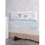 Рамка 4-местная IEK BRITE РУ-4-Бр DECOR 3D-форма белый