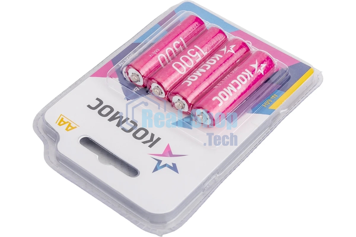 Аккумулятор AA/R6 NI-MN 1500мА.ч BP-4 (блист.4шт) КОСМОС KOCR6NIMH1500mAh4BL