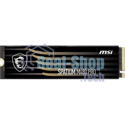 Накопитель SSD MSI SPATIUM M480 PRO, 2Tb, M.2 2280, PCIe 4.0 x4, NVMe, R/W 7400/7000