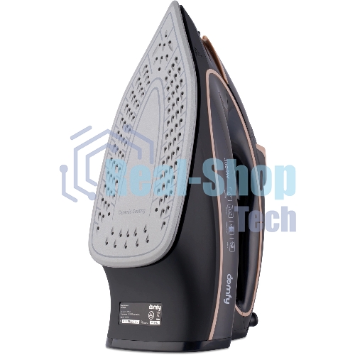 Утюг Domfy DSC-EI901 черный/золотистый, 3000 Вт, 220 г/мин, 450 мл