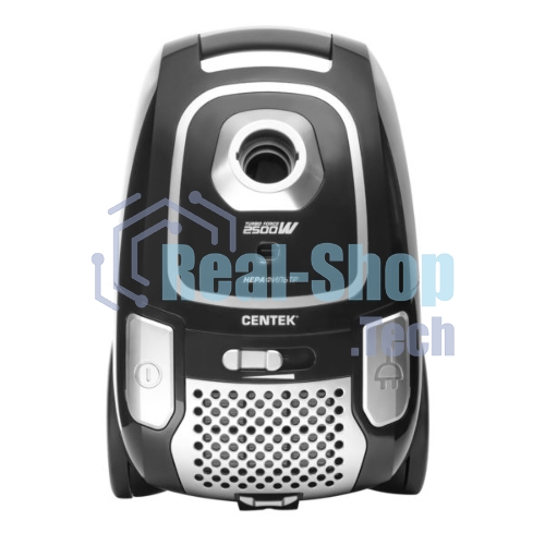 Пылесос Centek CT-2519 черный/хром, 500/2500 Вт, уборка сухая, пылесборник мешок 4 л