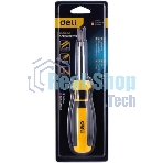 Многофункциональная отвертка 6-в-1 Deli DL260206 В комплекте биты SL5, SL6, PH1, PH2