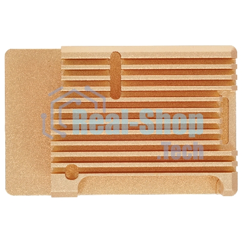 Корпус Qumo Aluminum case without fan, Raspberry Pi 3, gold(RS025)