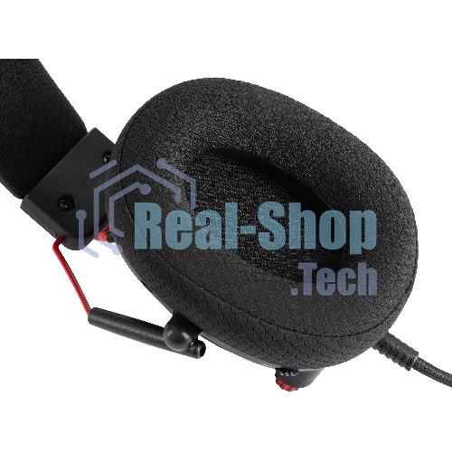 Гарнитура Oklick HS-L305G чёрный, проводная, USB, подсветка