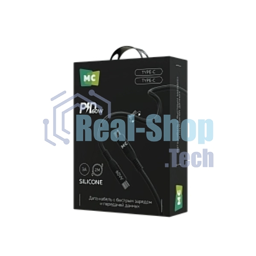 Дата-кабель MORE CHOICE (4620202554543) K83aa 2м USB 3.0A PD 60W для Type-C Type-C- 2м, черный