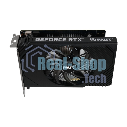 Видеокарта Palit RTX 3050 STORMX OC 6Gb NVIDIA GeForce RTX 3050 6Gb PCI-E 4.0 96bit GDDR6 1042/14000 DVIx1 HDMIx1 DPx1 HDCP Ret