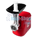 Мясорубка электрическая Starwind SMG3225 красный, 1500 Вт, 2.0 кг/мин, реверс, защита от перегрузки, насадки - 8