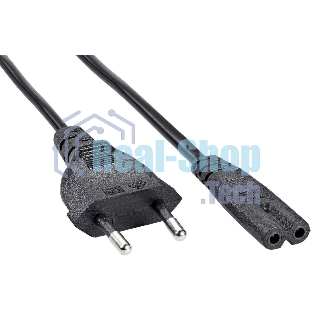 Кабель Premier 5-180 IEC C7 (2-pin) Евровилка 1.8м (5-180(0.5) 1.8) черный (Bulk)