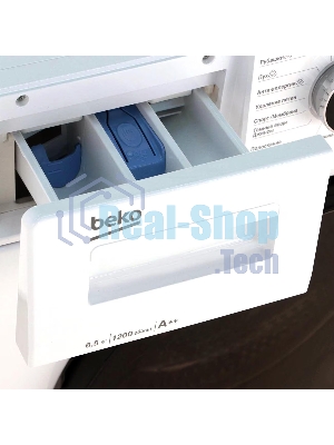Стиральная машина Beko WSPE 6H612W белый, загрузка фронтальная 6,5 кг, 1200 об/мин., класс: А++