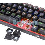 Клавиатура Redragon Fizz проводная, USB Type-A, чёрный/красный