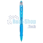 Ручка гелевая автоматическая Deli Arris EG08-BL прозрачный/голубой, d=0.5мм, синие чернила, резиновая манжета