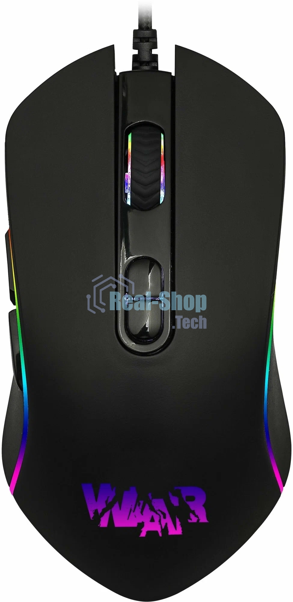 Комплект клавиатура+мышь Qumo Wartime проводной, USB, 3200 DPI, чёрный