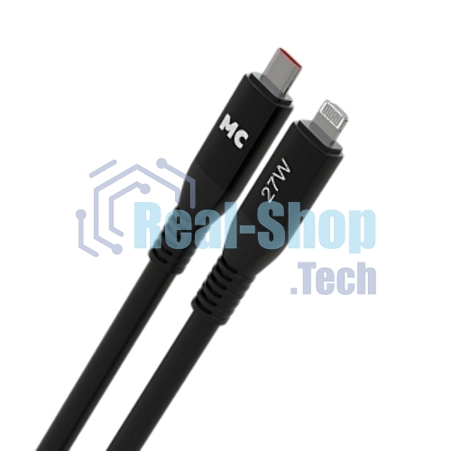 Дата-кабель MORE CHOICE (4620202554567) K83ia USB 3.0A PD 27W для Lightning ng 8-pin Type-C - 1м, черный