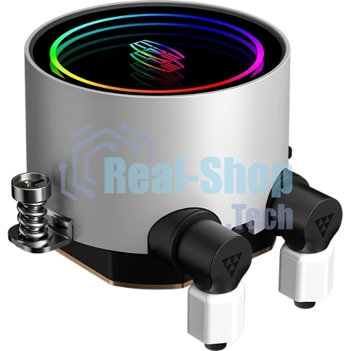 Система охлаждения PCCooler DA240 ARGB WH (270W, 240мм, белый, ARGB/ Fans: 2x120мм, 73.6CFM, -dBA, 1800RPM/ Pump height 55мм, -dBA, 3000RPM, Rad thickness 27мм/ S: 1851, 1700, 1200, 20XX, 115X, AM5, AM4)