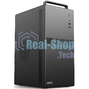 Компьютерный корпус CBR mATX Minitower V205, без БП, 1хUSB 3.0, 1хUSB 2.0, HD Audio+Mic, ручка, каркас металл 1.8мм, Black PCC-MATX-V205-WPSU