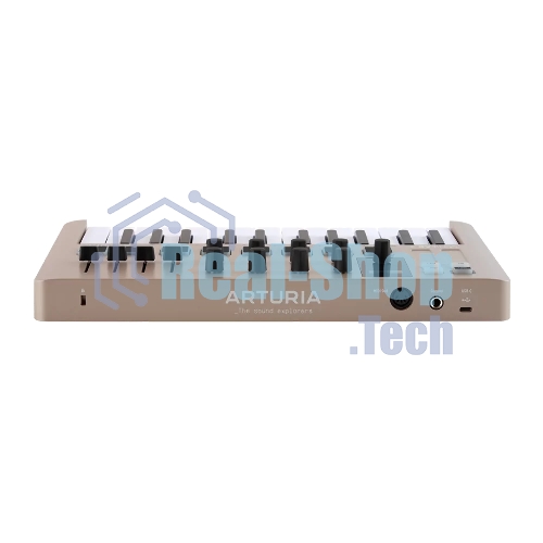Клавиатура MIDI 231508 Arturia MiniLAB 3 Champagne 25 клавиш, 8 энкодеров, 8 RGb пэдов, 8 фейдеров, дисплей, сенсорные регуляторы Pitch/Modulation, MIDI-выход, 1/4