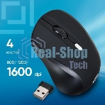 Мышь беспроводная Oklick 415MW черный, 1600 dpi, радиоканал, USB, кнопки - 4