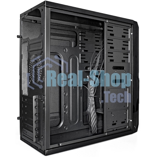 Компьютерный корпус Miditower ExeGate XP-329S-UNS350 (ATX, БП UNS350 с вент. 12см, 2*USB, аудио, черный)