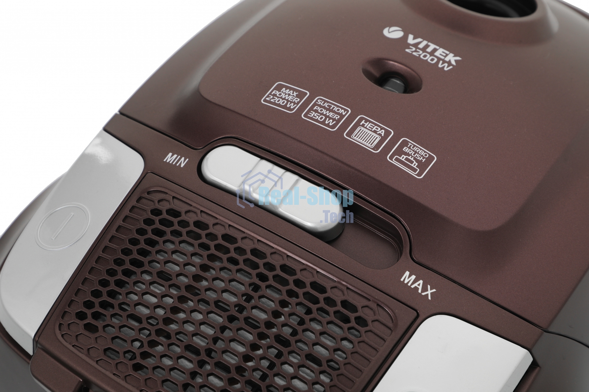 Пылесос Vitek VT-8138 коричневый/черный, 350/2200 Вт, уборка сухая, пылесборник мешок 2 л