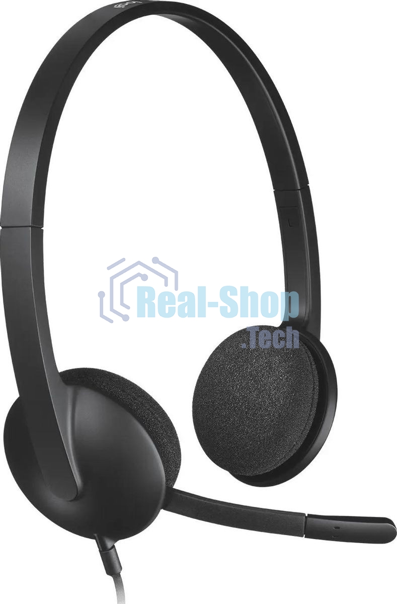 Гарнитура Logitech H340 чёрный, проводная, USB