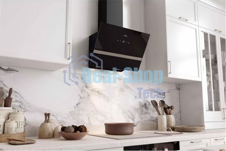Вытяжка наклонная Elikor Rise BK 60 черный, 60 см, 750 куб. м/ч, 56 дБ