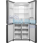 Холодильник Hyundai CM45083F черный трехкамерный 289/144л морозилка снизу, No Frost, Side by Side
