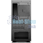 Компьютерный корпус CBR mATX Minitower V500, без БП, 1хUSB 3.0, 2хUSB 2.0, HD Audio+Mic, закаленное стекло, черный [PCC-MATX-V500-WPSU