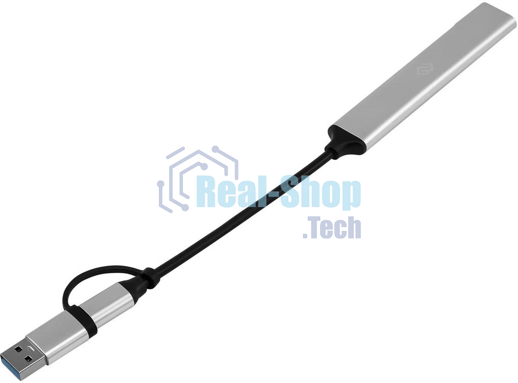 USB-концентратор Digma DHUB-4USB-AC-2.0, USB-C + USB-A, USB 2.0 4 портов, USB