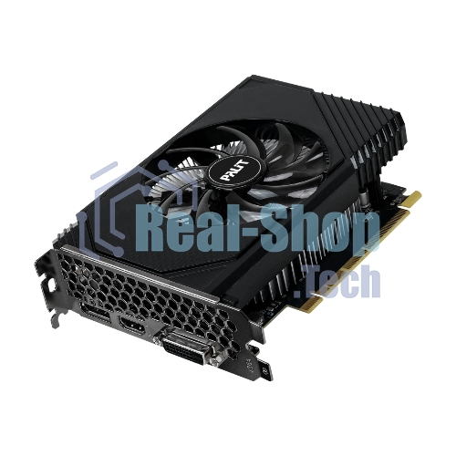 Видеокарта Palit RTX 3050 STORMX OC 6Gb NVIDIA GeForce RTX 3050 6Gb PCI-E 4.0 96bit GDDR6 1042/14000 DVIx1 HDMIx1 DPx1 HDCP Ret