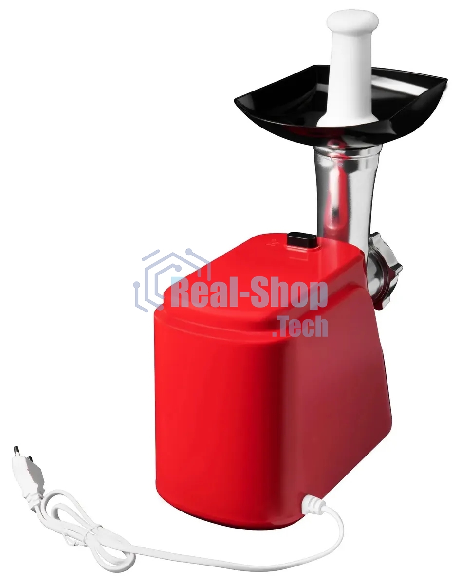 Мясорубка электрическая Starwind SMG3225 красный, 1500 Вт, 2.0 кг/мин, реверс, защита от перегрузки, насадки - 8