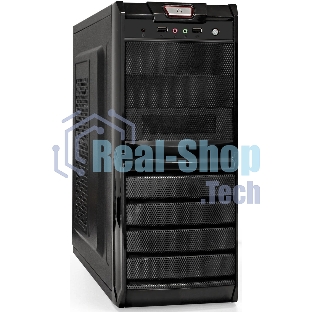 Компьютерный корпус Miditower ExeGate XP-329S-UNS350 (ATX, БП UNS350 с вент. 12см, 2*USB, аудио, черный)