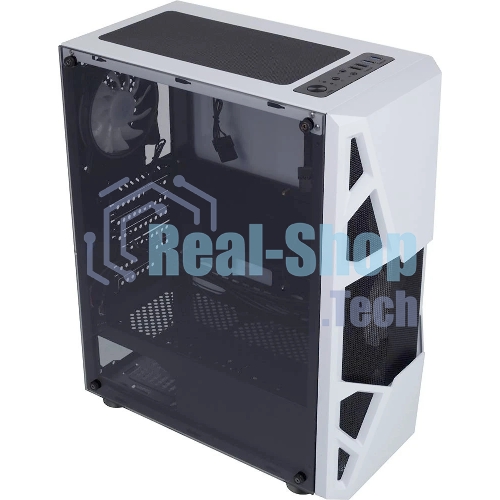 Компьютерный корпус AeroCool/Formula CL-3303W RGb белый без БП ATX 6x120мм 2xUSB 2.0 1xUSB 3.0 audio bott PSU