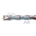 Бур по бетону Denzel двойная спираль, Cobalt W-tip, 6x110 мм, SDS PLUS