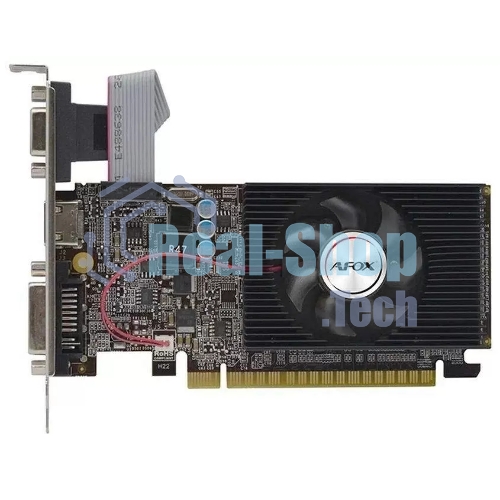 Видеокарта AFOX GT610 1Gb LP DDR3 64BIT DVI HDMI VGA SINGLE FAN RTL