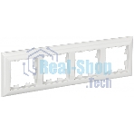 Рамка 4-местная IEK BRITE РУ-4-Бр DECOR 3D-форма белый