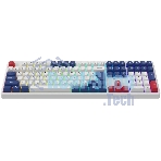 Клавиатура Oklick 725G проводная, USB Type-A, белый/красный