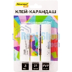 Клей-карандаш Silwerhof Daily 21гр ПВП блистер (упаковка:3шт)