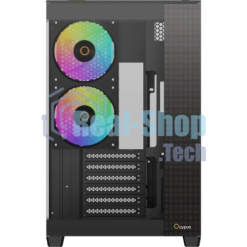Корпус Ocypus Delta C74 ARGB Black, Midi-Tower, чёрный, 2 x 120 мм