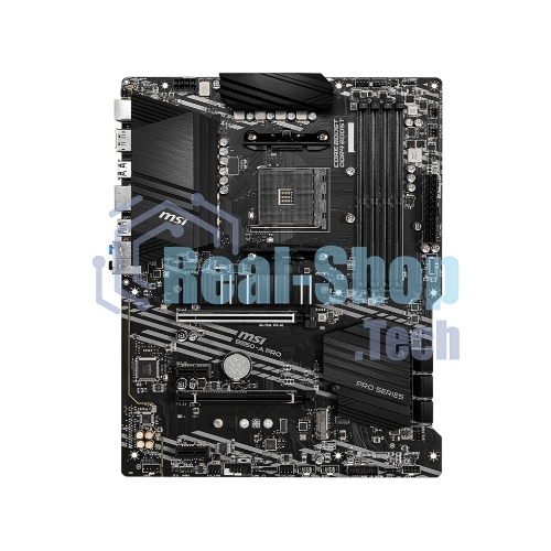 Материнская плата MSI B550-A PRO, AM4, AMD B550, 4xDDR4, 6xSATA, 2xM.2, 1xPCI-E 4.0 x16, 1xPCI-E 3.0 x16, 2xPCI-E x1, 1xHDMI, 1xDP, 1x 1Gb LAN, 4xUSB-A 2.0, 2xUSB-A 3.2 Gen 1, 1xUSB-A 3.2 Gen 2, 1xUSB-C 3.2 Gen 2, 6x3.5 мм, 7.1, ATX