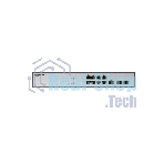 Коммутатор Managed L2 Switch 8x1000Base-T, 2x1000Base-X SFP, RJ45 Console, 19