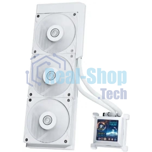 Система жидкостного охлаждения Lian-Li HydroShift LCD 360S Soc-AM5/AM4/1700 белый 4-pin 29.8dB Al+Cu LCD 330W Ret (G89.GHSLCD36SW.R0)