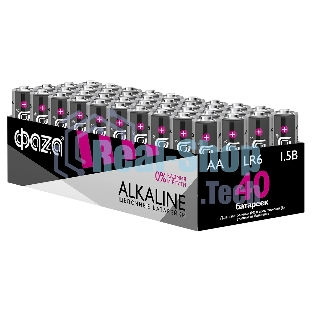 Элемент питания щелочной LR6 Alkaline Pack-40 (уп.40шт) ФАZА 5023017, 1.5 В