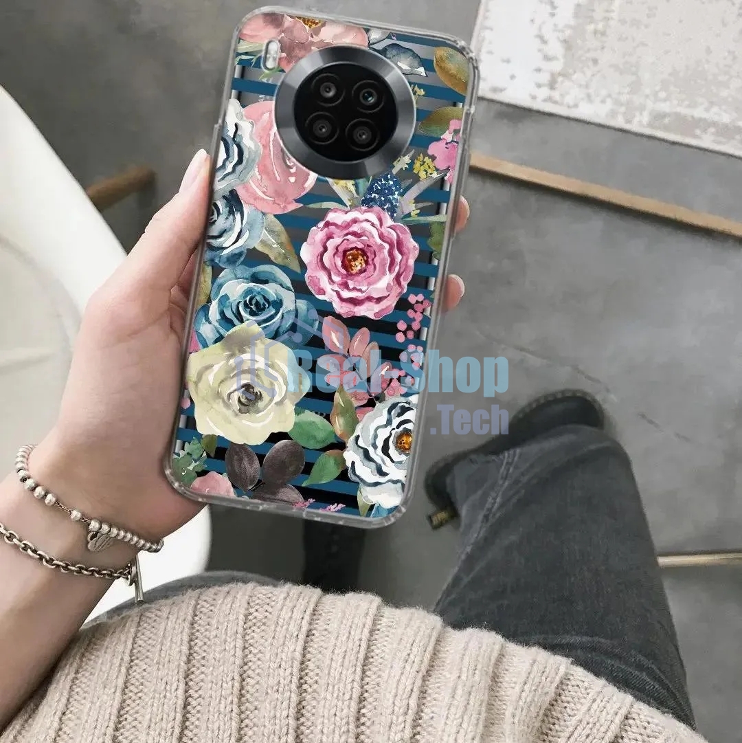 Чехол (клип-кейс) Gresso Air, для Honor 50 Lite, прозрачный/рисунок gr17aaae9355