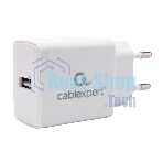 Сетевое зарядное устройство Cablexpert MP3A-PC-56, 5Вт, 1А, 1хUSB, белый, пакет