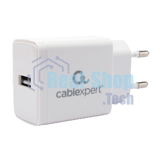 Сетевое зарядное устройство Cablexpert MP3A-PC-56, 5Вт, 1А, 1хUSB, белый, пакет