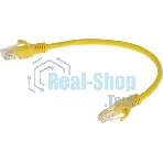 Патч-корд Premier PP12-0.25M/Y 1000Гбит/с UTP 4 пары cat.5E CCA molded 0.25м желтый RJ-45 (m)-RJ-45 (m)
