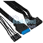Компьютерный корпус Miditower ExeGate XP-340U-UNS350 (ATX, БП UNS350 с вент. 12см, 1хUSB/2хUSB 3.0, аудио)